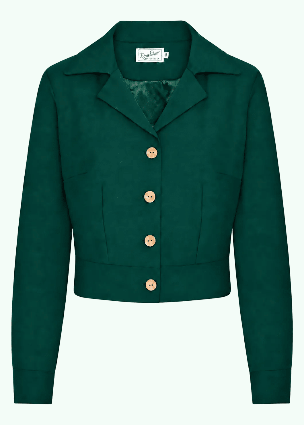 1940'er stils jakke - mørkegrøn jakke Daisy Dapper