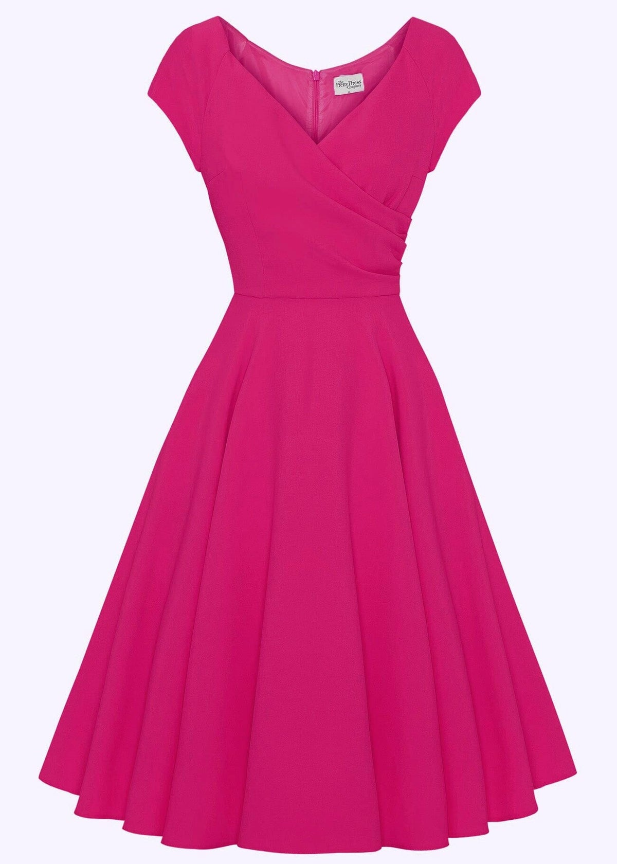 1950'er Hourglass swingkjole i hot pink tøj Pretty Dress Company