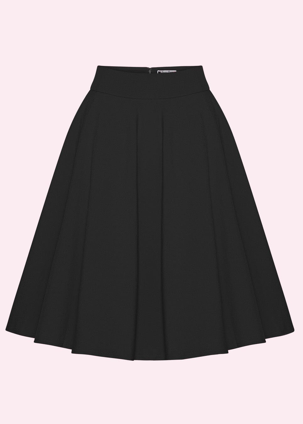1950'er stils swingnederdel i sort Nederdel Daisy Dapper