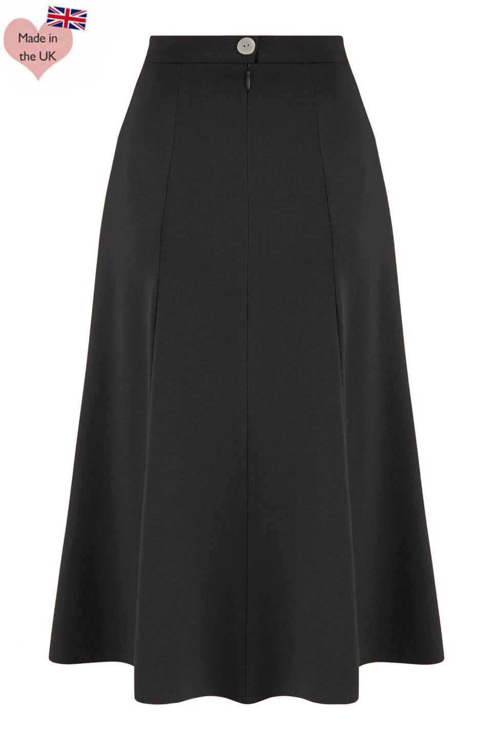 Bette Midi nederdel i sort aline nederdel Weekend Doll