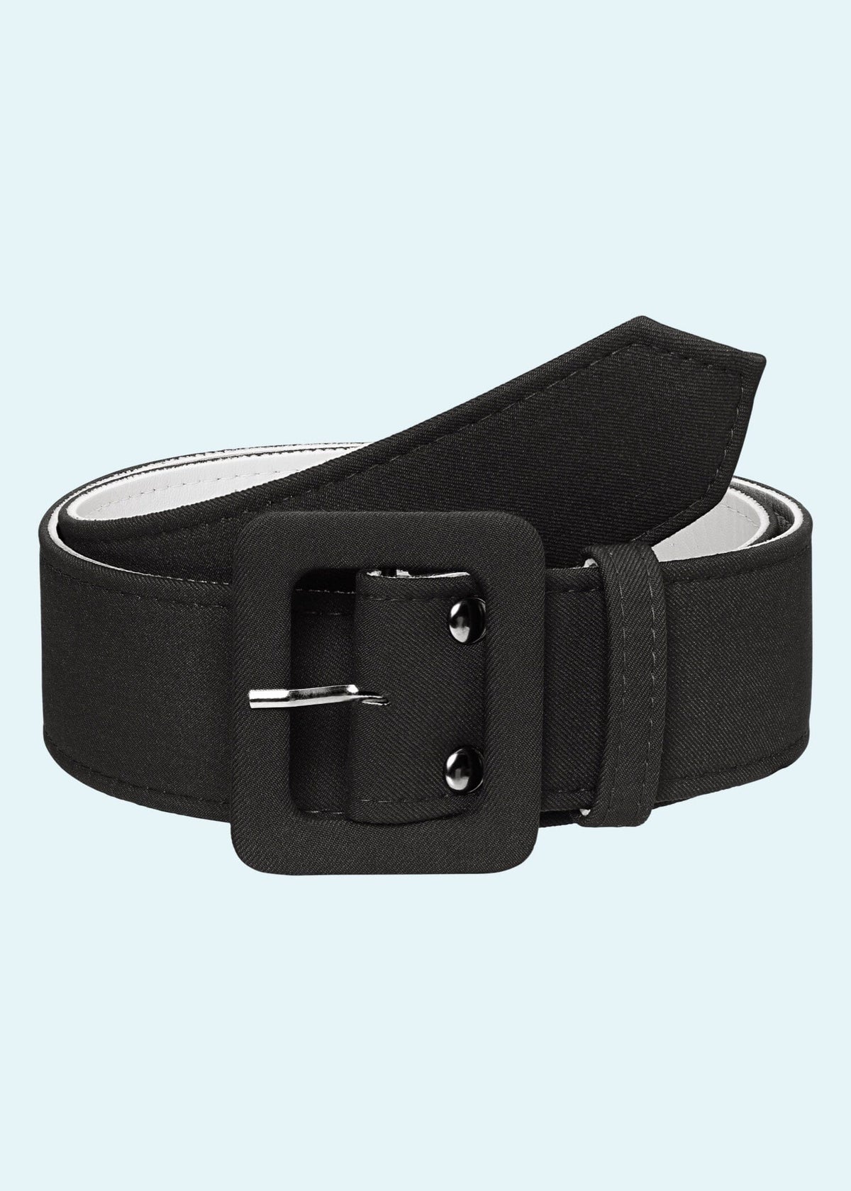 Bredt bælte i sort Accessories Daisy Dapper