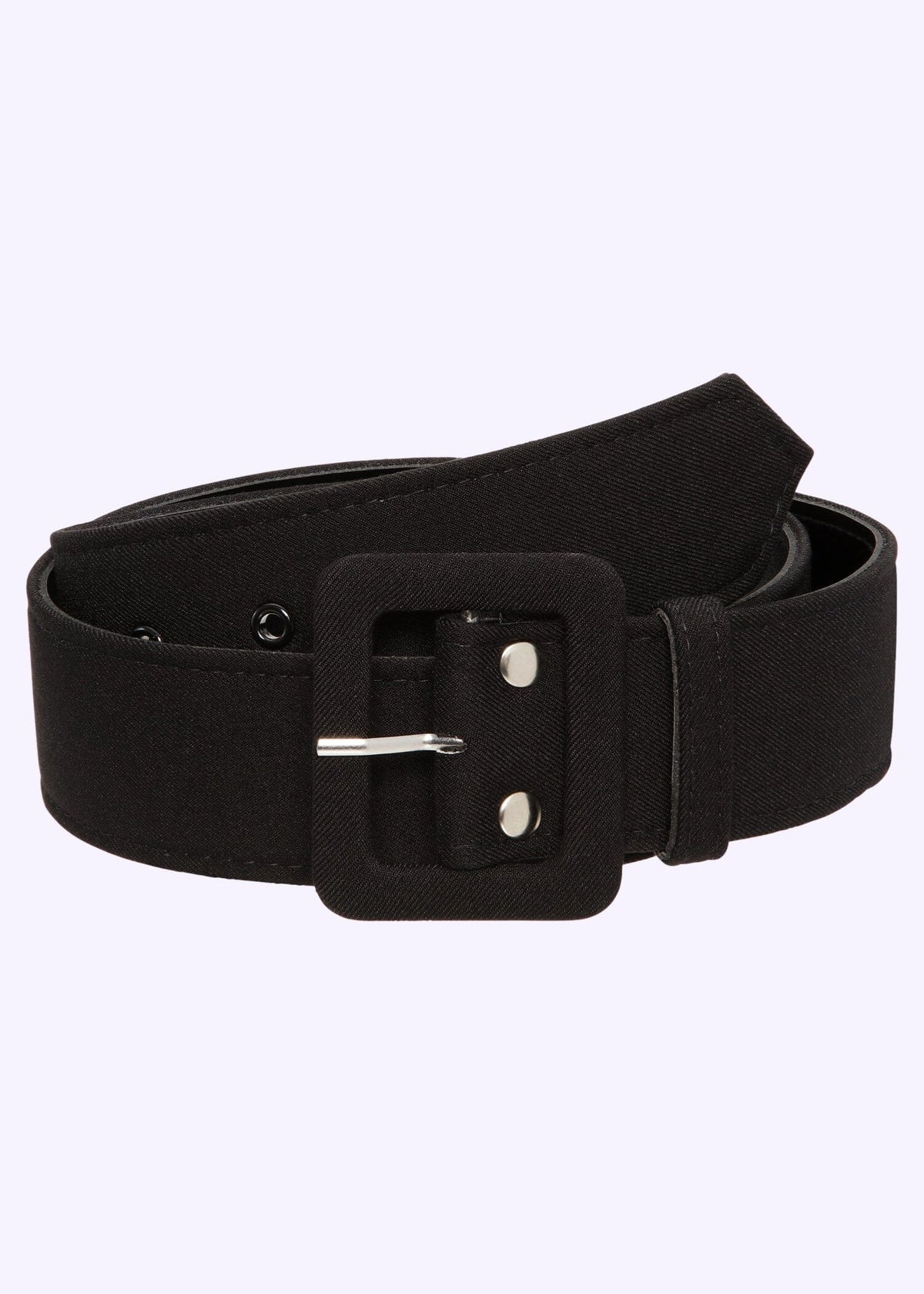 Bredt bælte i sort Accessories Daisy Dapper