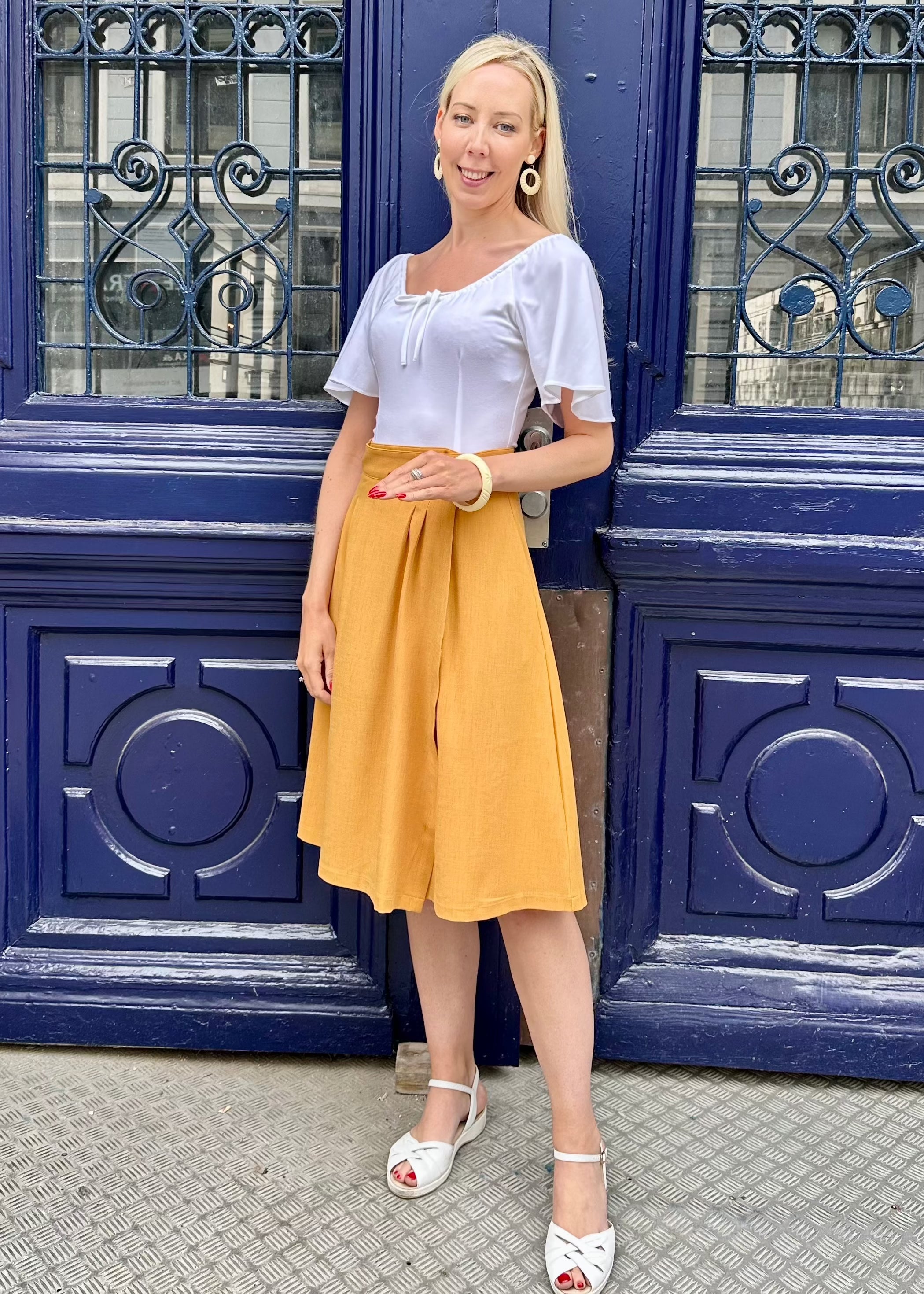 Butterfly top i råhvid jersey top Daisy Dapper