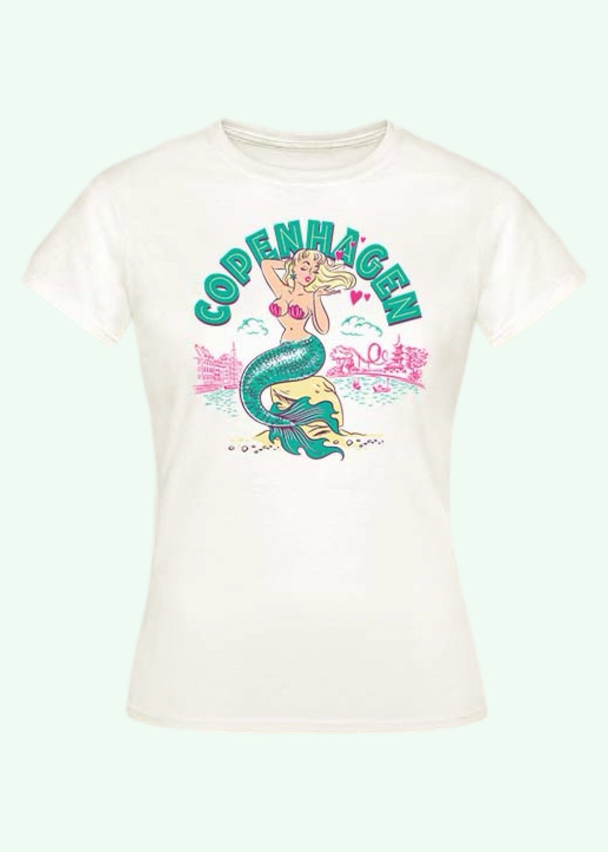 "Copenhagen" T-shirt i 1950'er stil tshirt Rock It Rosie