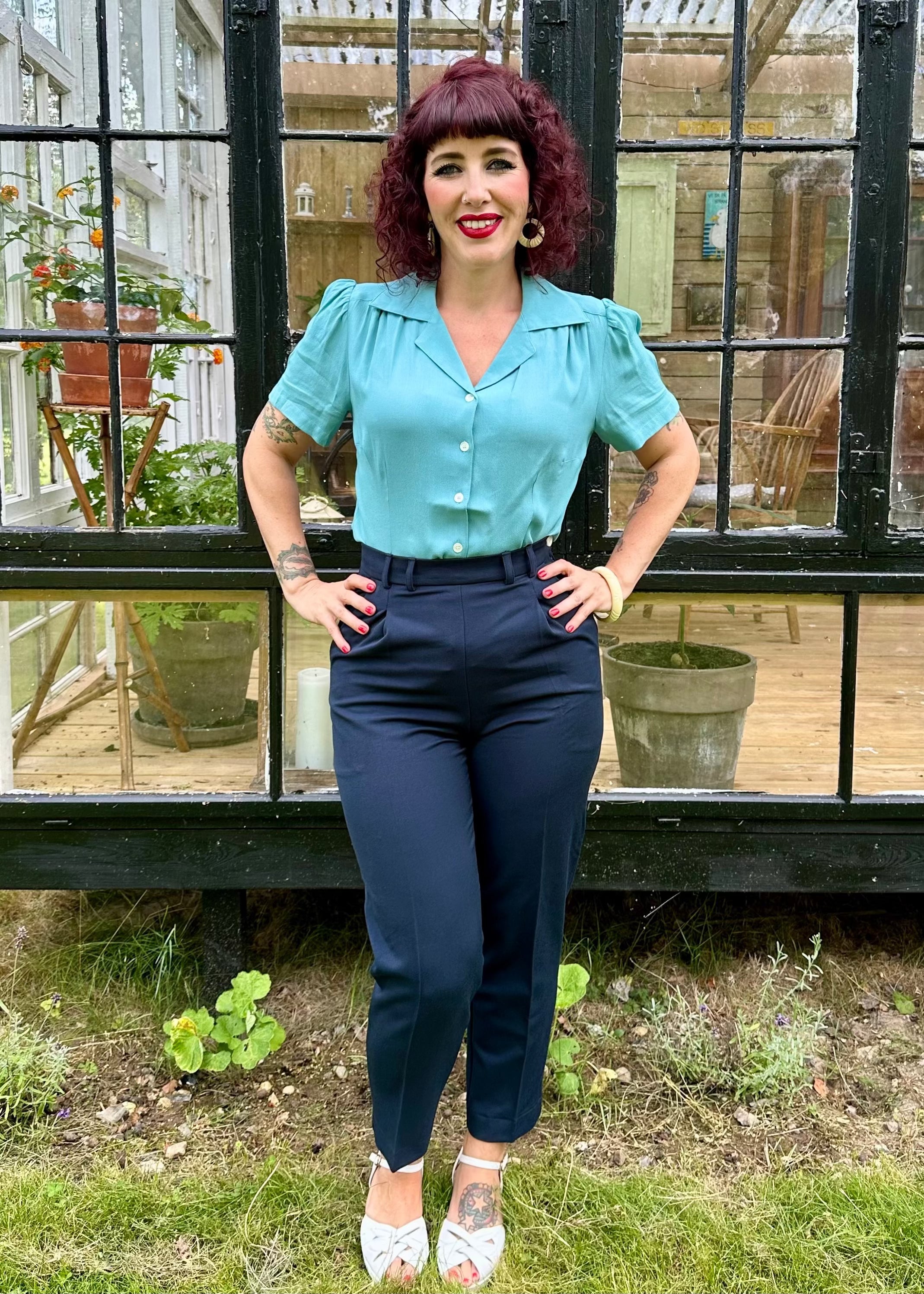Dorothy Cigarette bukser i navy blå bukser Weekend Doll
