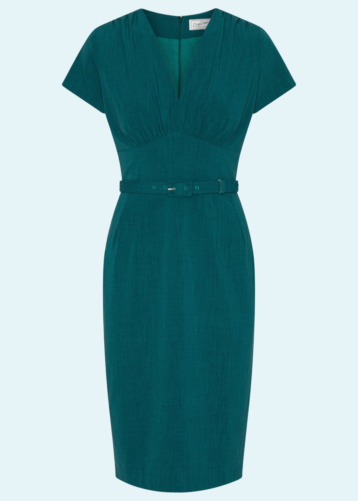 Holly pencilkjole i teal blå Kjoler Daisy Dapper