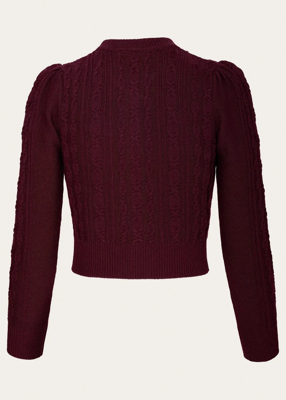 Ice Skater Cardigan - Black Cherry cardigan Emmy Design