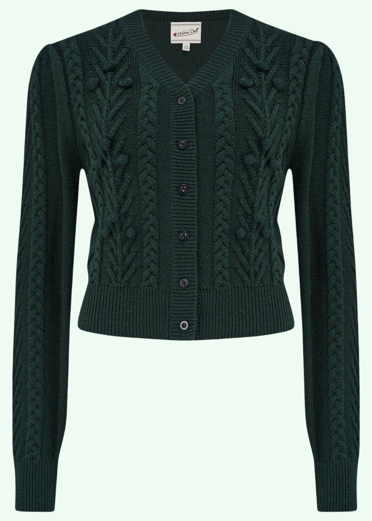 Judy Cardigan i grøn cardigan Weekend Doll