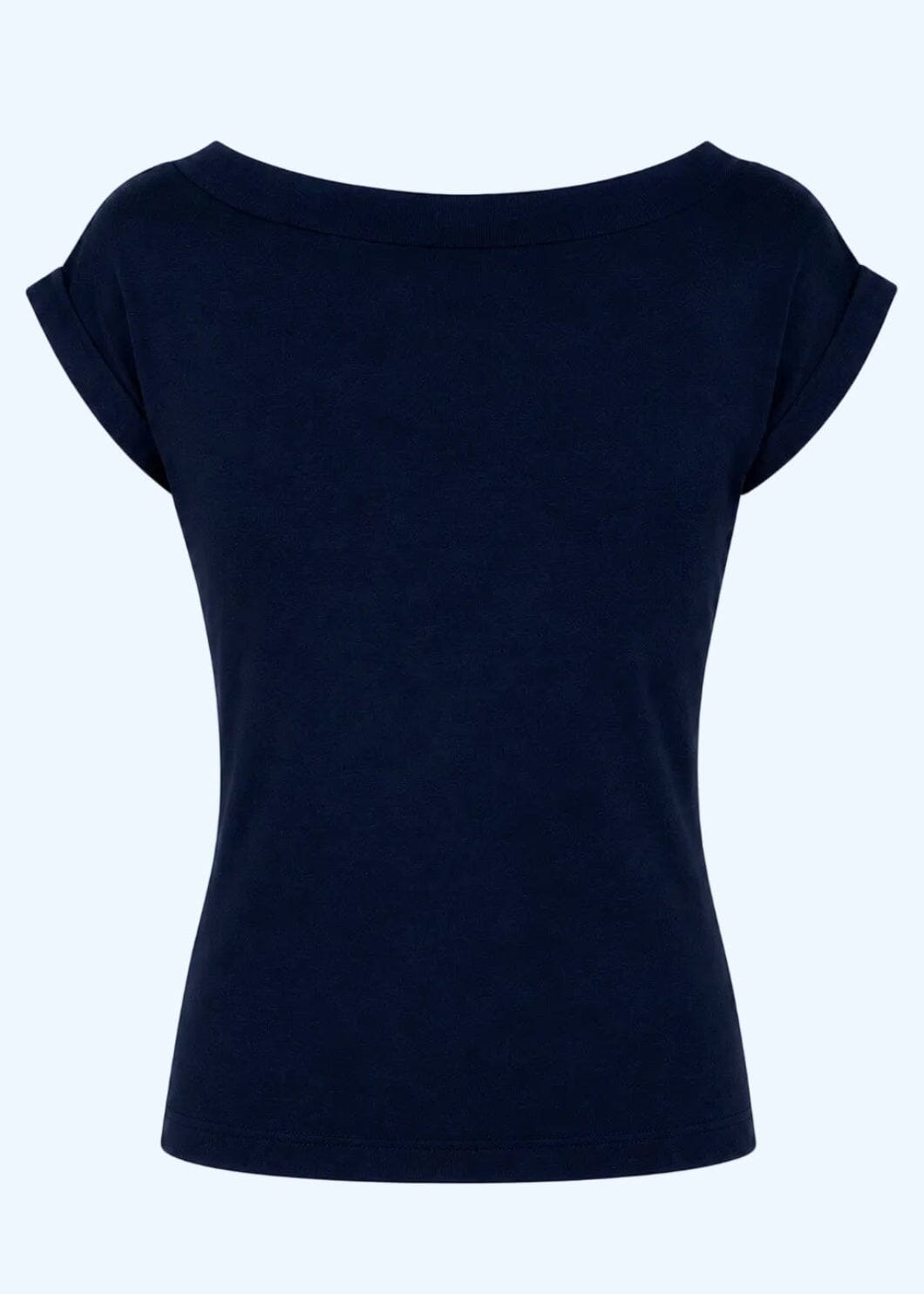 Kortærmet vendbar boatneck top - navy jersey top Daisy Dapper