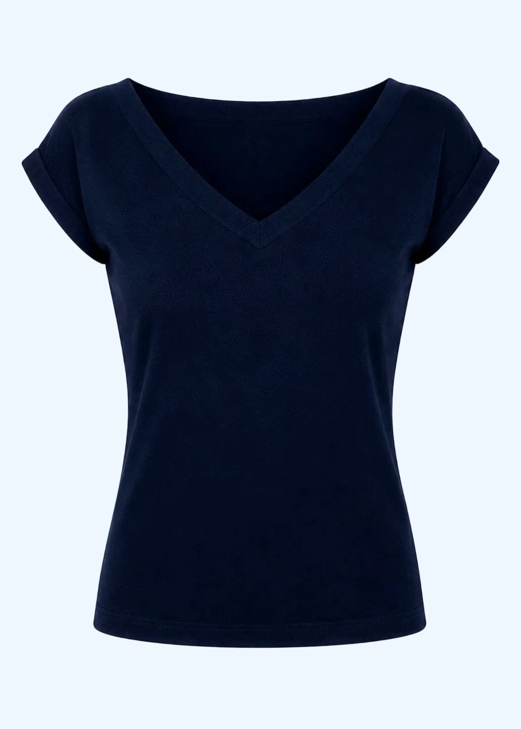 Kortærmet vendbar boatneck top - navy jersey top Daisy Dapper
