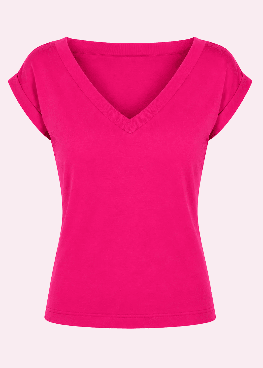 Kortærmet vendbar boatneck top - pink jersey top Daisy Dapper