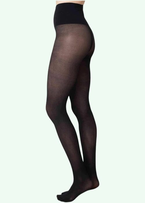 Lois strømpebukser i sort 40 denier (rive resistant) toej Swedish Stockings