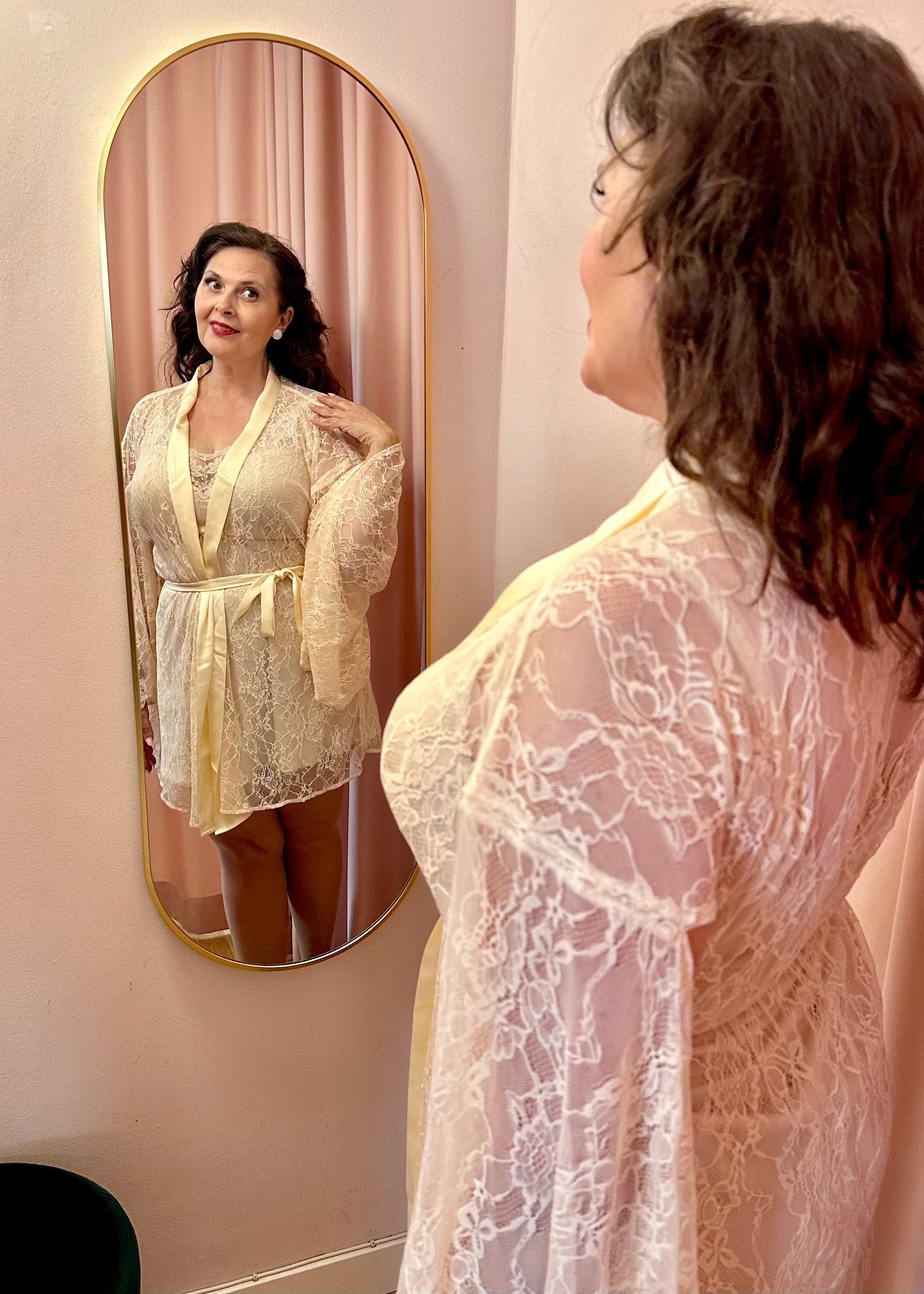 Peach blonde kimono What Katie Did