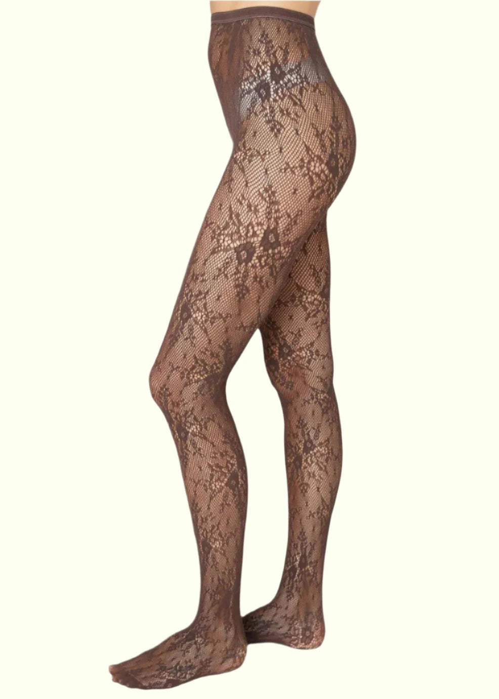 Rosa blonde strømpebukser i brun Accessories Swedish Stockings