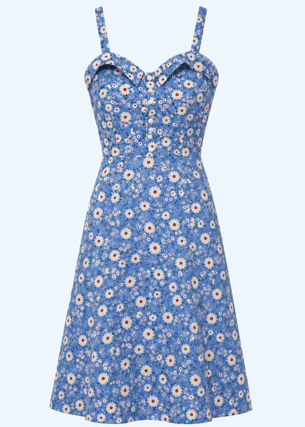 Sandy Aline kjole - daisy print swing kjole Daisy Dapper