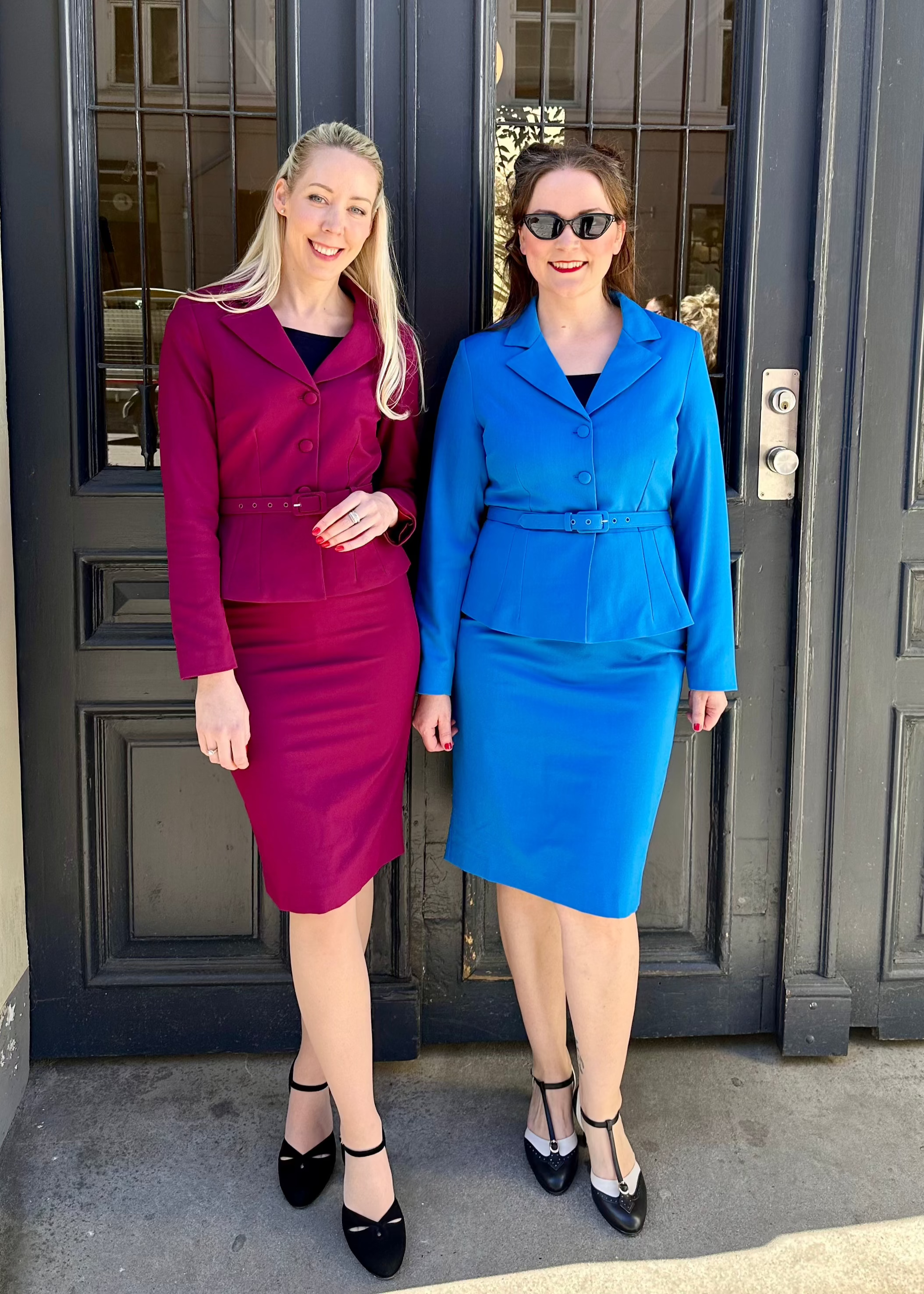 Siri taljeret blazer i magenta jakke Daisy Dapper