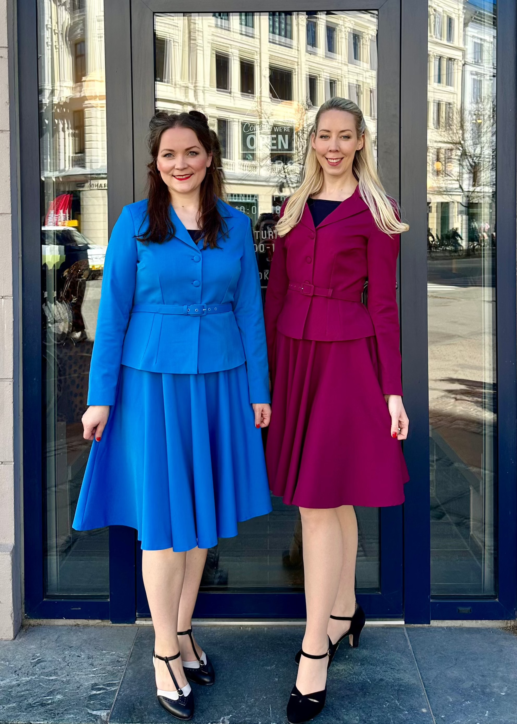 Siri taljeret blazer i magenta jakke Daisy Dapper