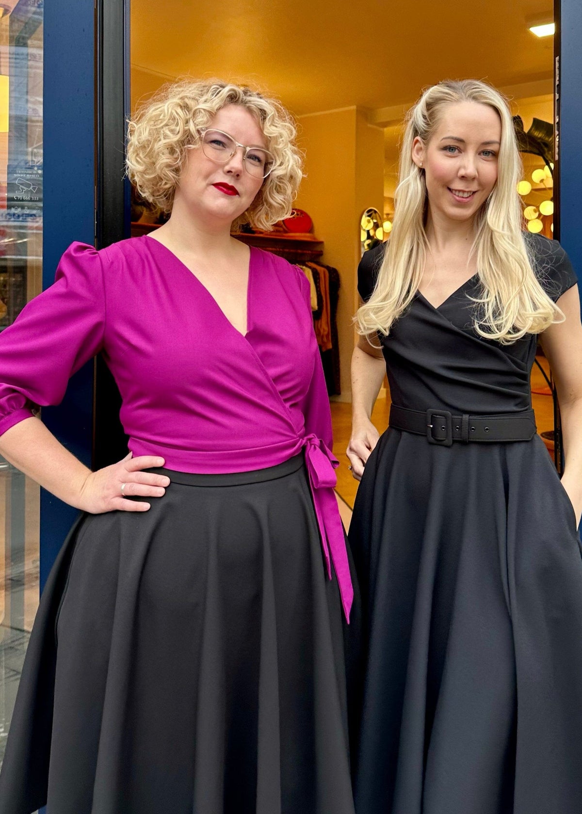 Slåom bluse i fuchsia pink bluse Daisy Dapper
