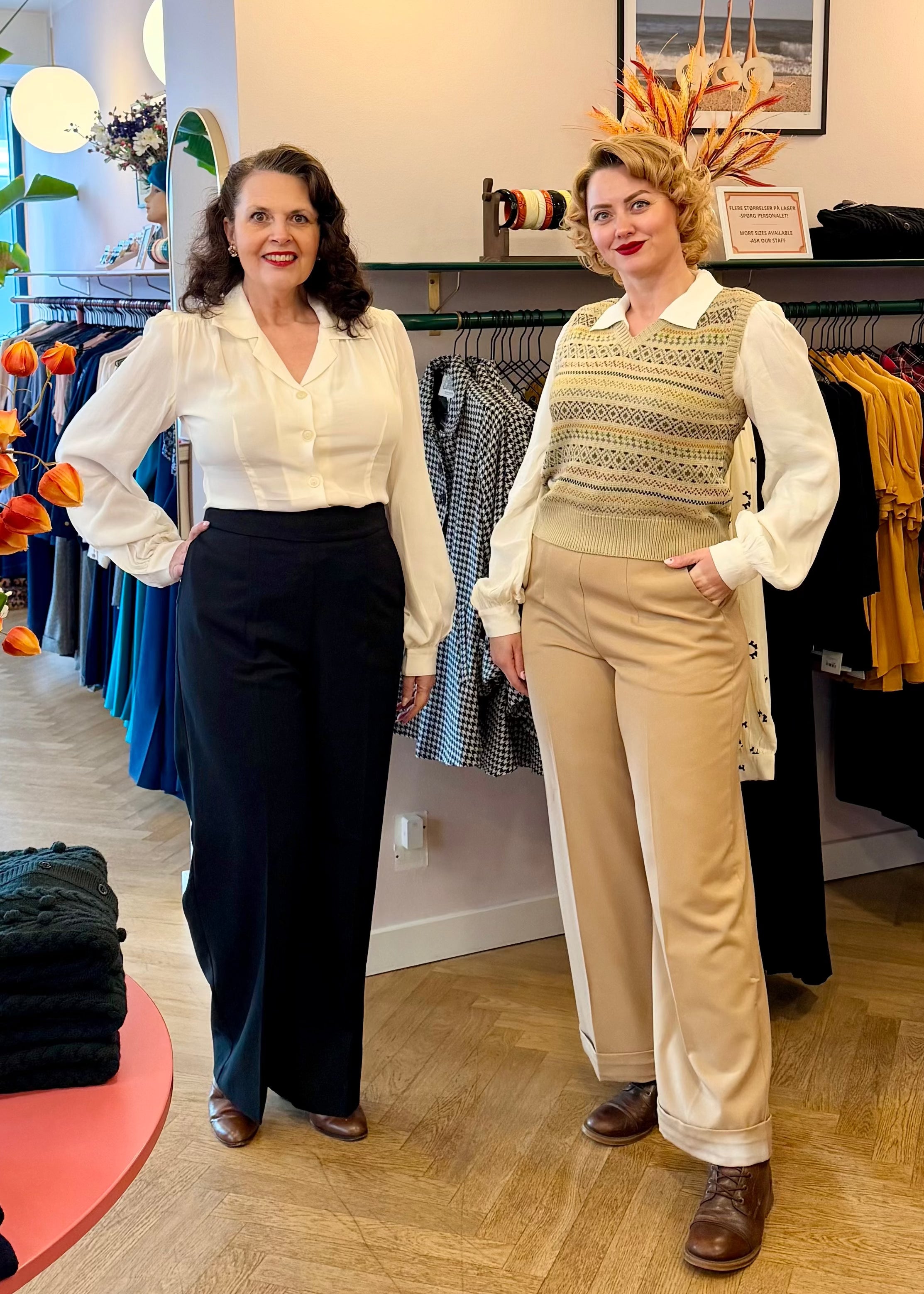 Slipover med fair isle mønster strik Seamstress Of Bloomsbury