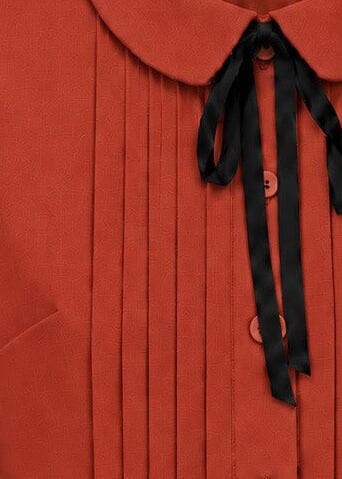 Vera langærmet skjorte - rust langærmet skjorte Daisy Dapper