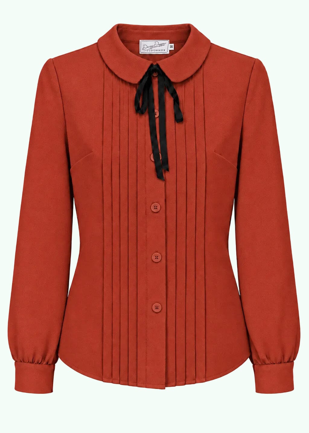 Vera langærmet skjorte - rust langærmet skjorte Daisy Dapper