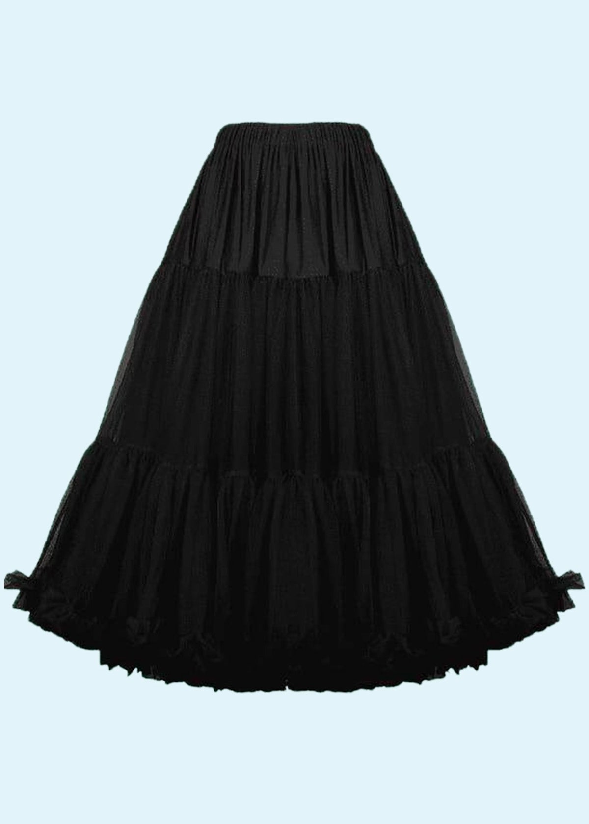1950'er Petticoat i sort toej mondokaos