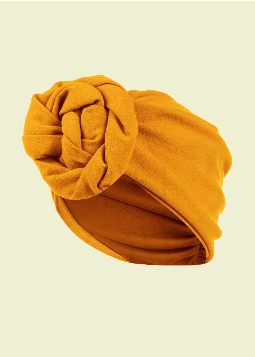 House of Foxy: Turban - sennepsgul i 1940er stil Accessories Mondo Kaos