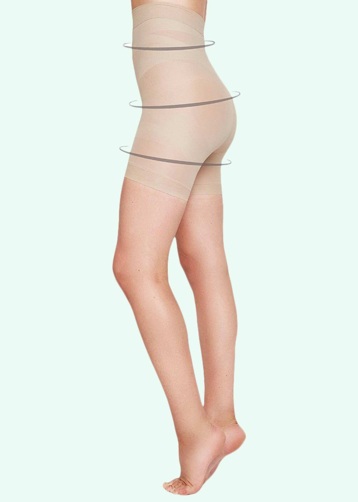 Swedish Stockings: Julia 'shaping' shorts i nude toej Mondo Kaos