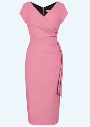1950'er Hourglass pencil kjole - rose pencil kjole Pretty Dress Company 