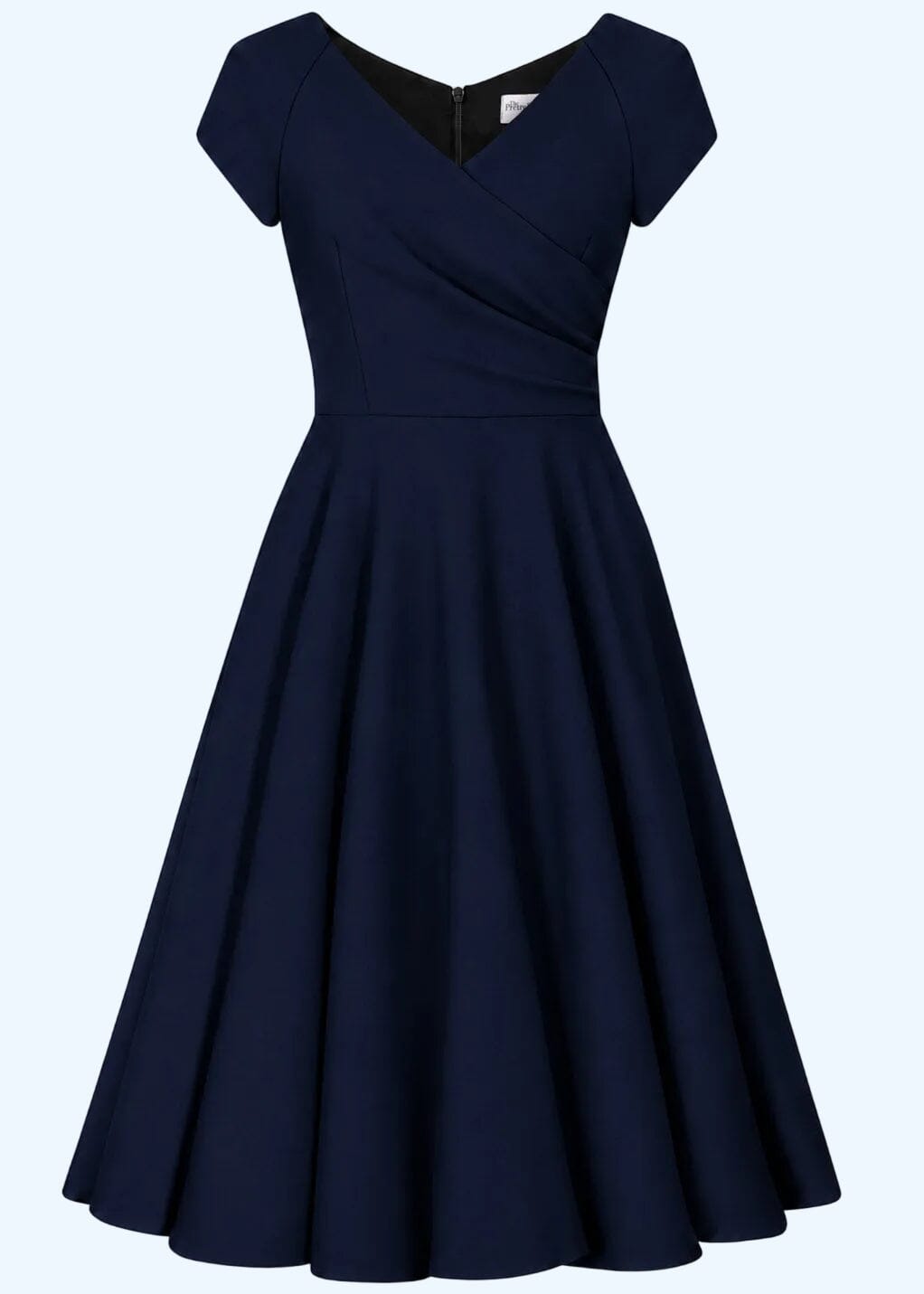 1950'er Hourglass swing kjole - navy blå swing kjole Pretty Dress Company 