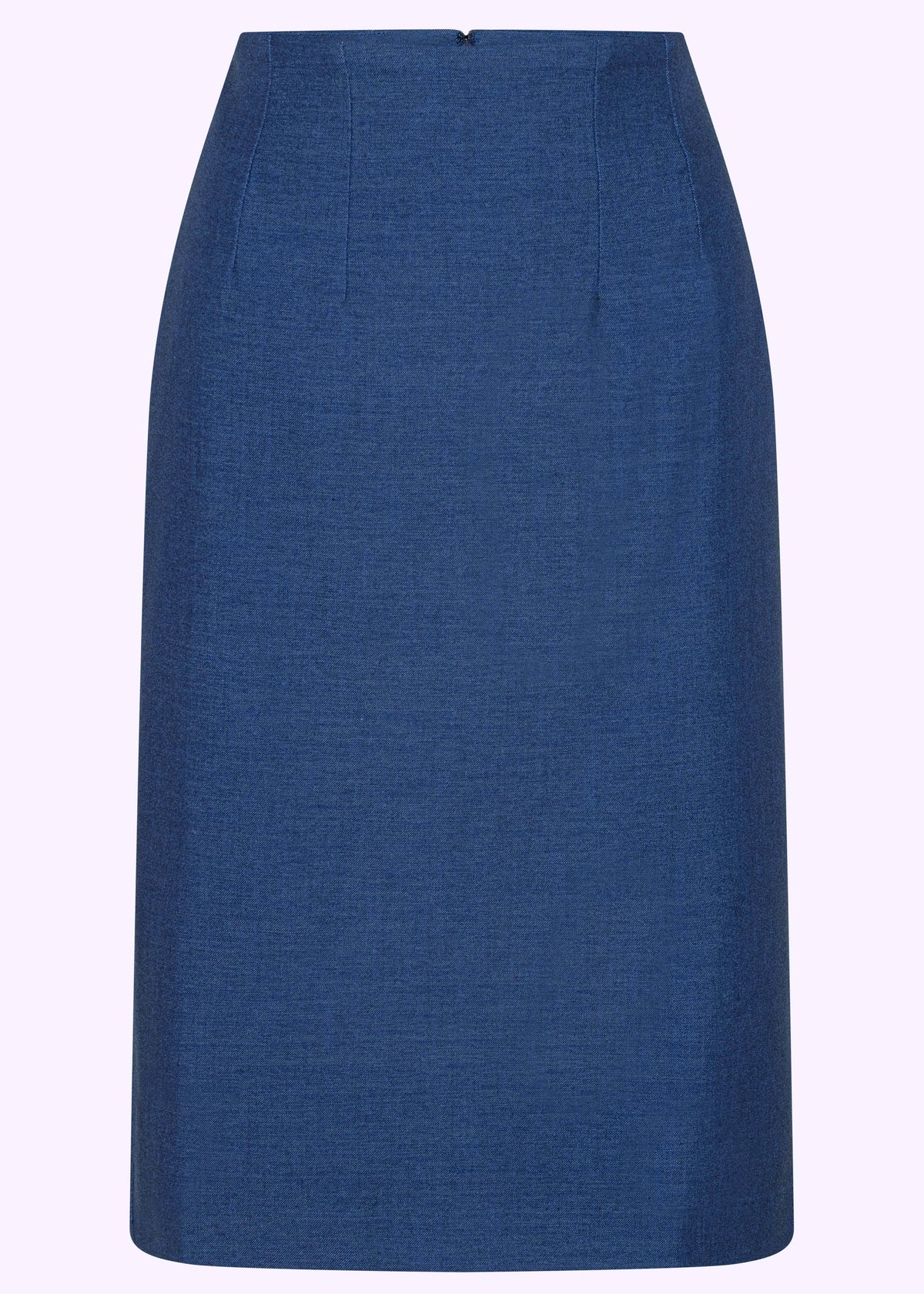 1950'er stils pencilnederdel i blå denim-look pencil nederdel Daisy Dapper 