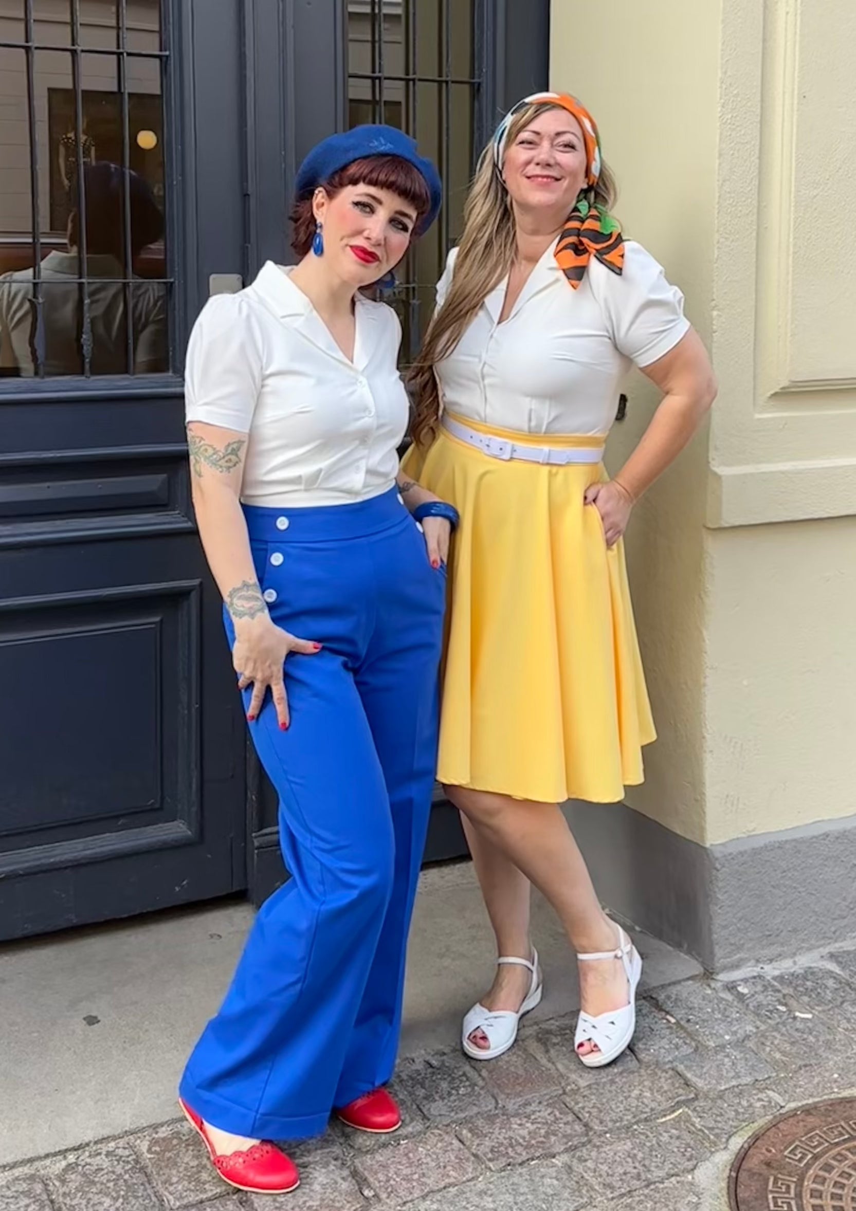 Bælte til retro kjoler i hvid Accessories Daisy Dapper 