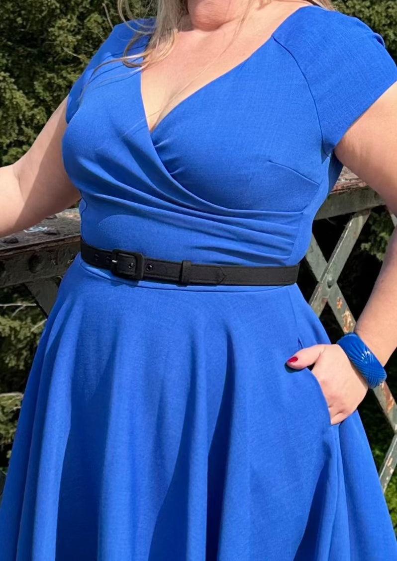 Bælte til retro kjoler i sort Accessories Daisy Dapper 