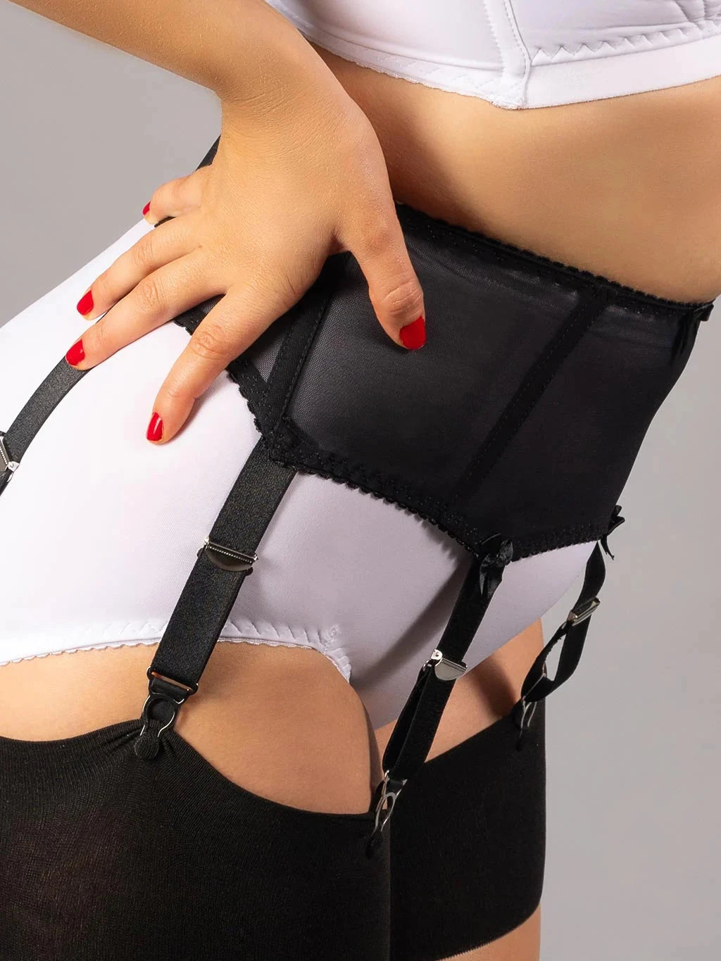 Black Boned Suspender Belt What Katie Did 