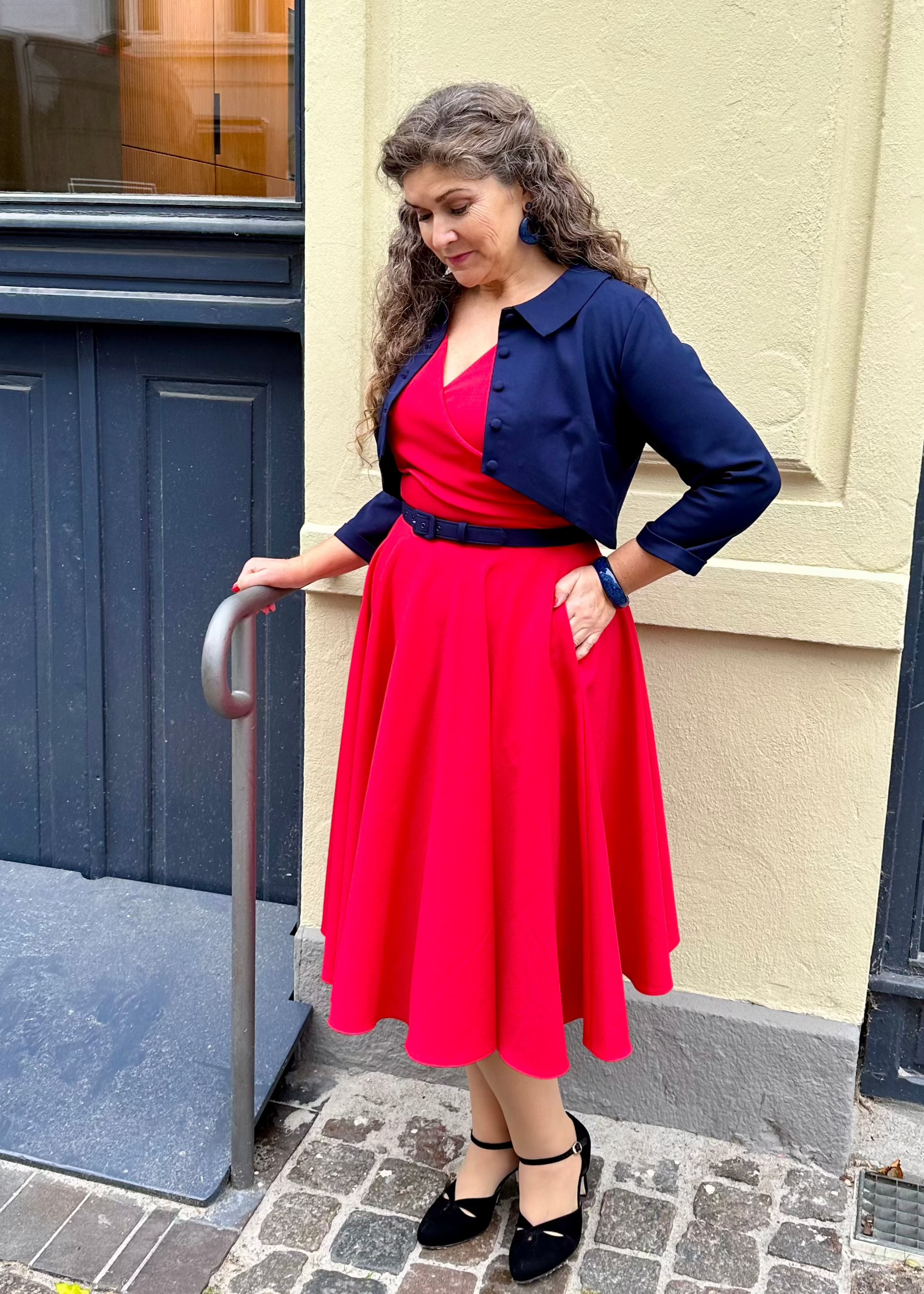 Bolero jakke i navy jakke Daisy Dapper 