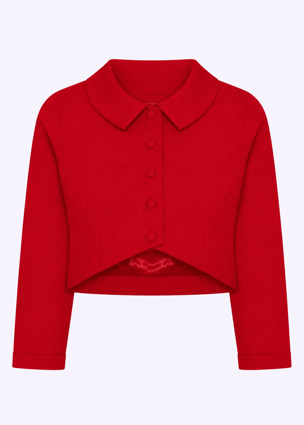 Bolero jakke - rød linen look Bolero Daisy Dapper 