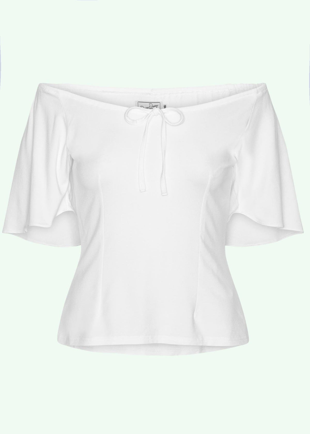 Butterfly top i hvid jersey top Daisy Dapper 