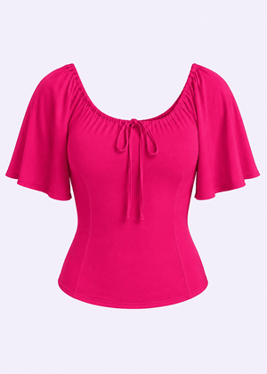 Butterfly top - pink jersey top Daisy Dapper 