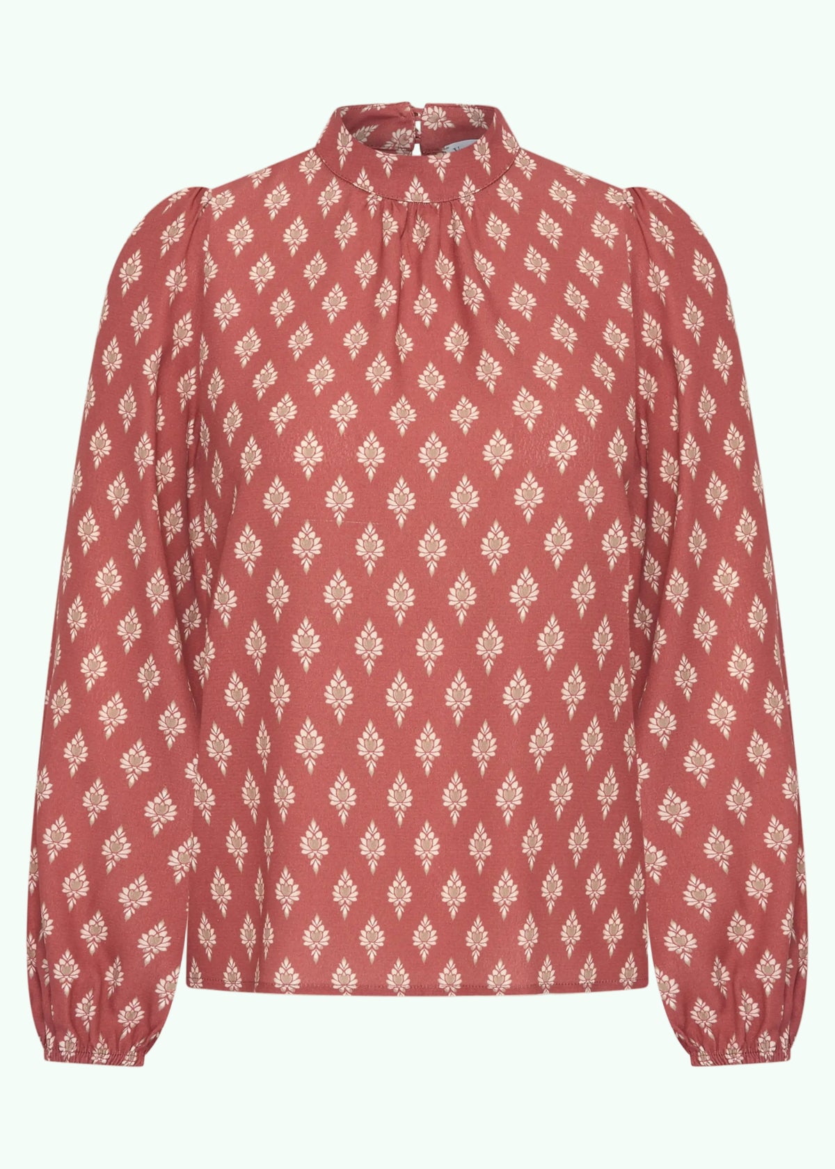 Chloe Blouse i Maharajah Marsala langærmet skjorte Very Cherry 