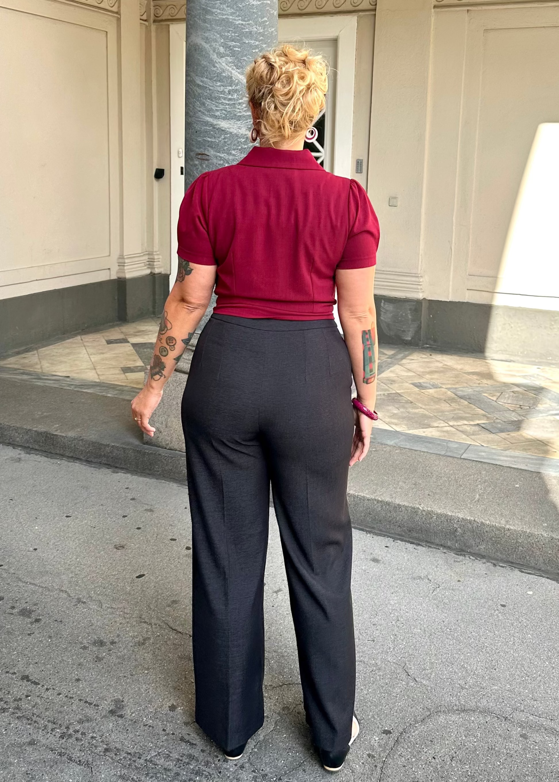Daisy kortærmet skjorte i berry kortærmet skjorte Daisy Dapper 