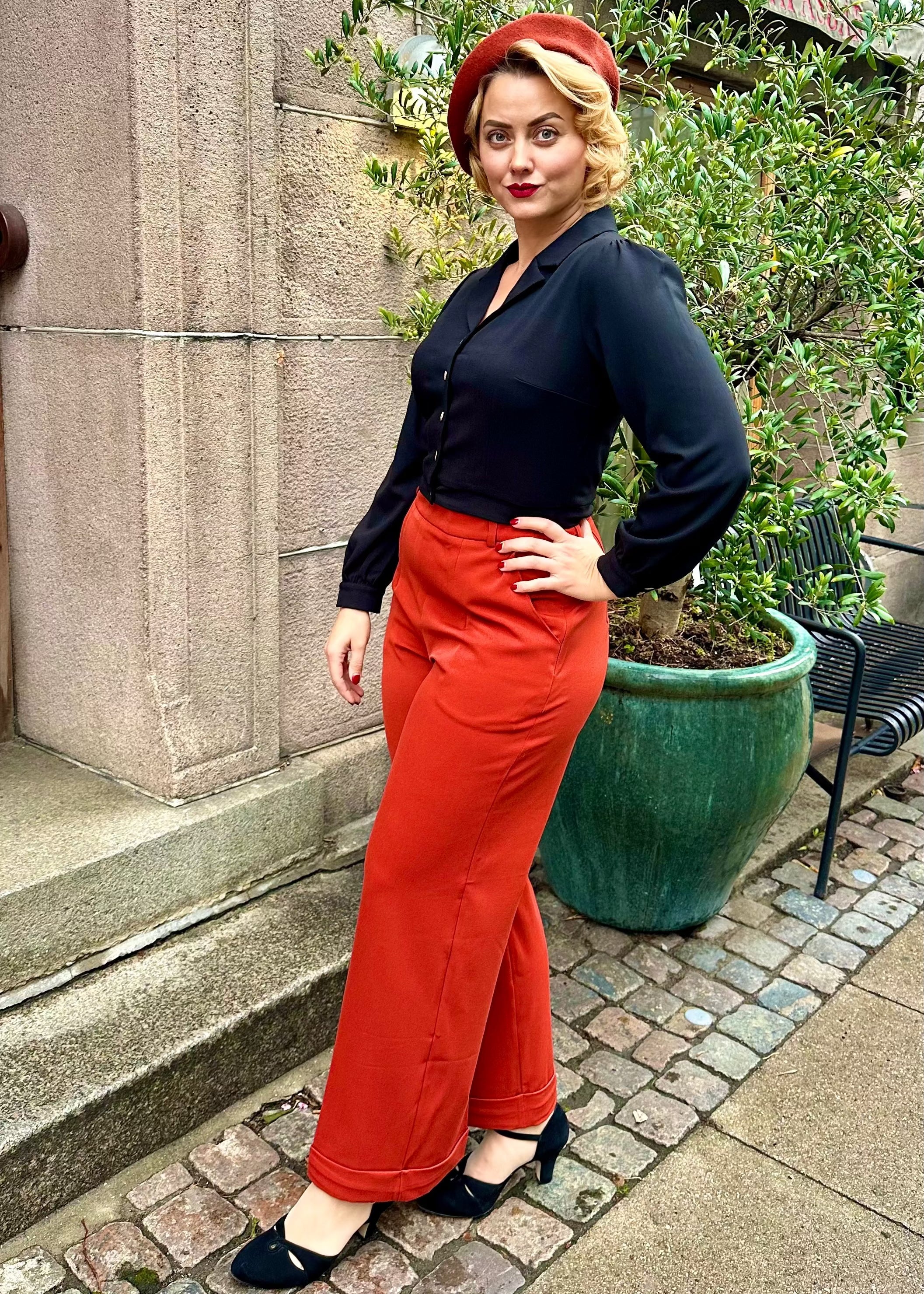 Daisy langærmet skjorte i sort langærmet skjorte Daisy Dapper 