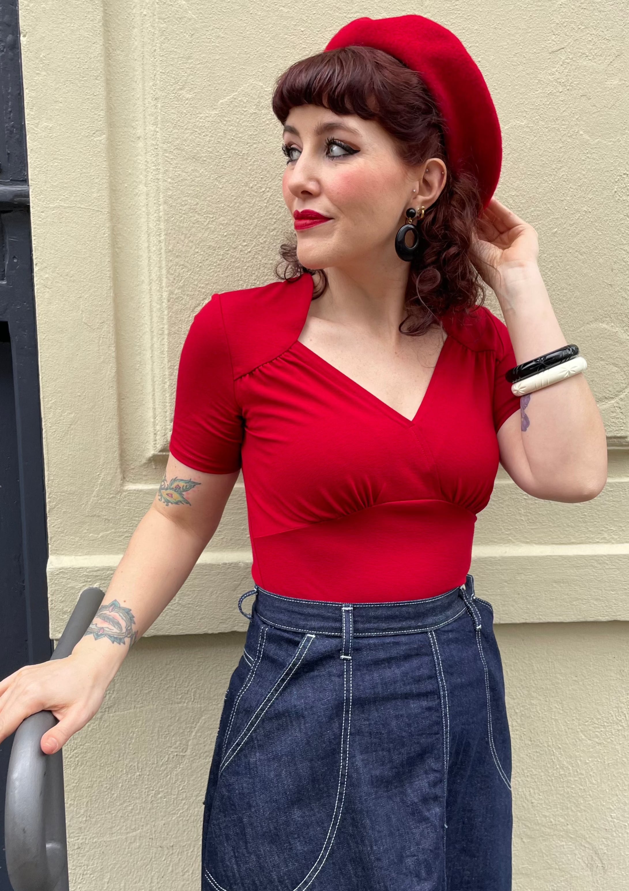 Diefenthal 1905: Klassisk rød baret i uld Accessories Diefenthal 