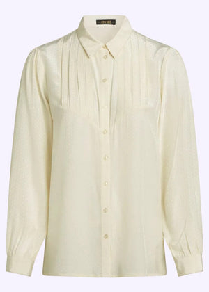 Karen Blouse - creme langærmet skjorte King Louie 