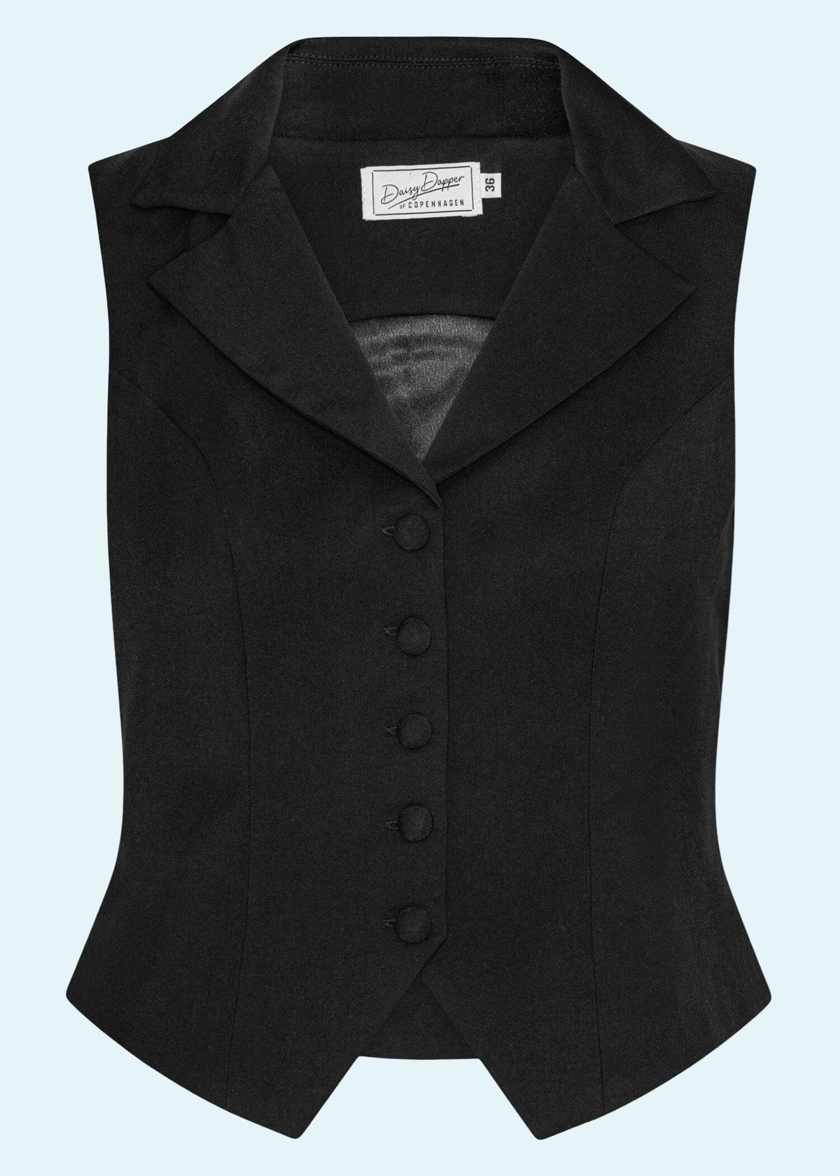 Marlene vest i sort vest Daisy Dapper 