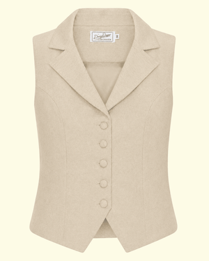 Marlene vest - sand vest Daisy Dapper 