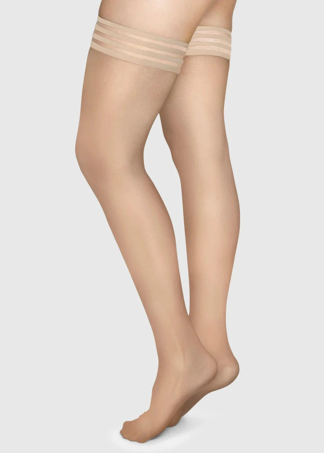 Mira stayup strømper - beige strømpebukser Swedish Stockings 