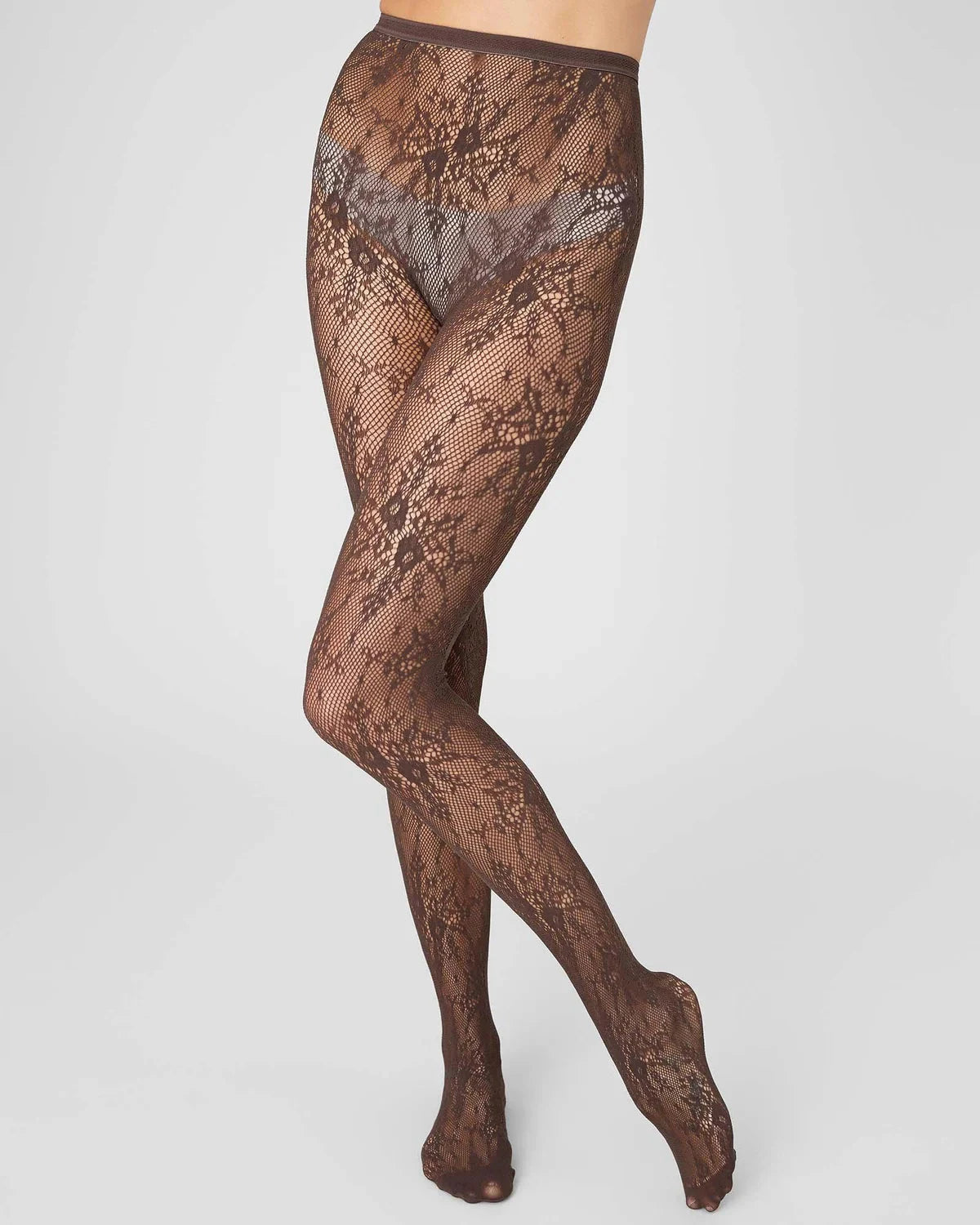 Rosa blonde strømpebukser i brun Accessories Swedish Stockings 