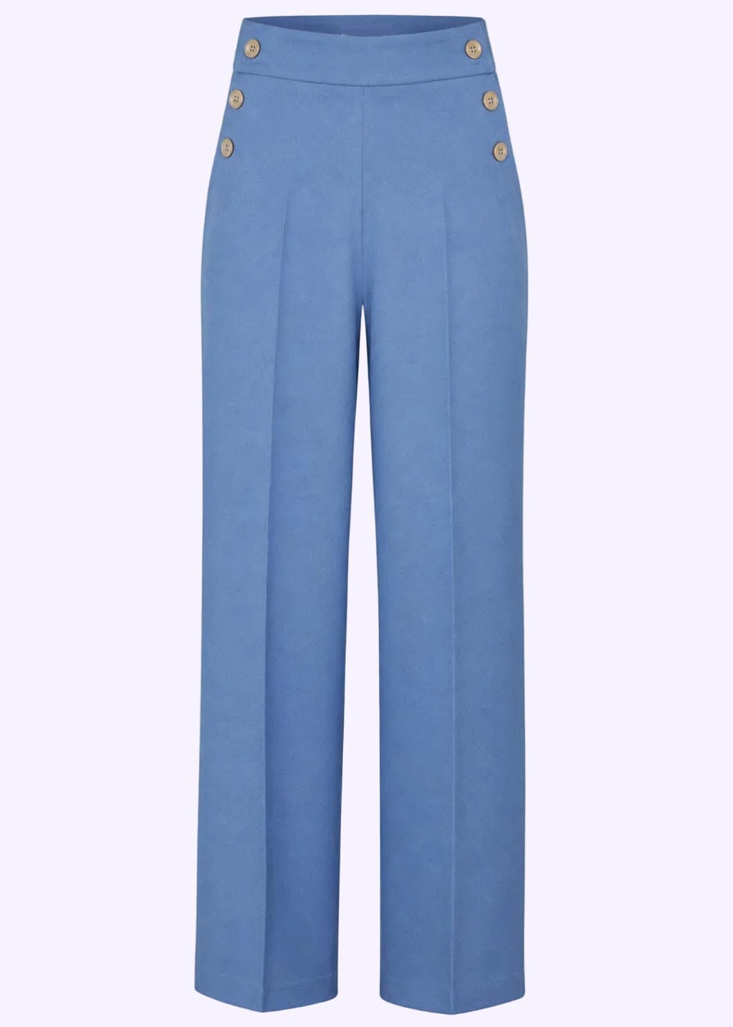 Sally højtaljede bukser med knapper - lys denimlook (sommer version) bukser Daisy Dapper 