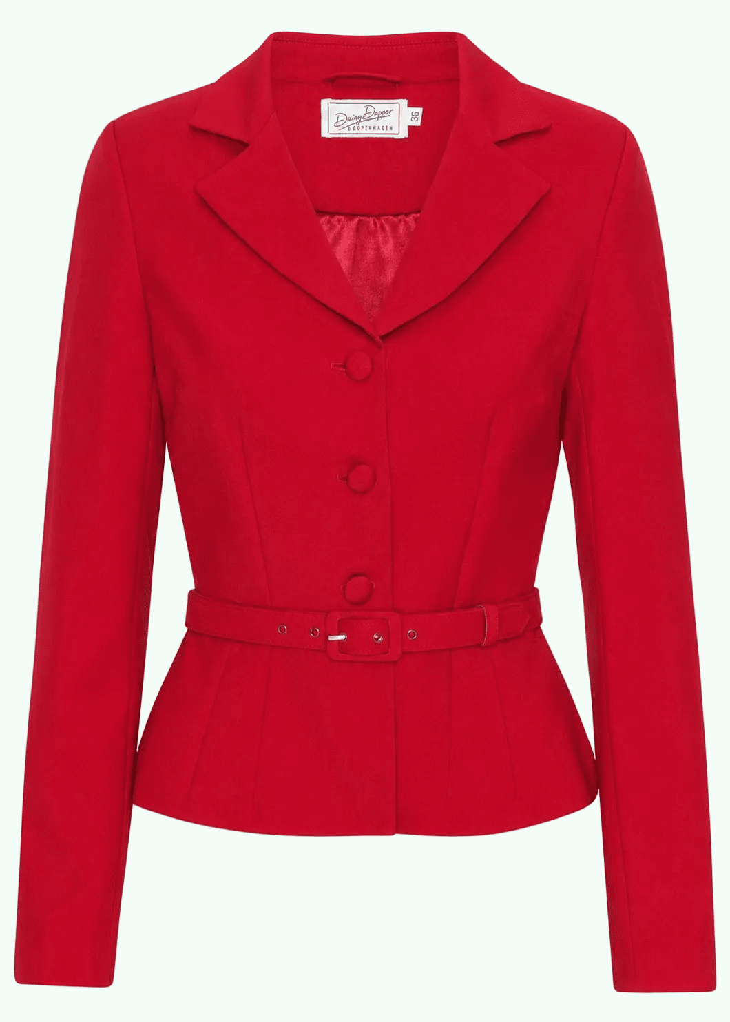 Siri figursyet blazer - rød jakke Daisy Dapper 