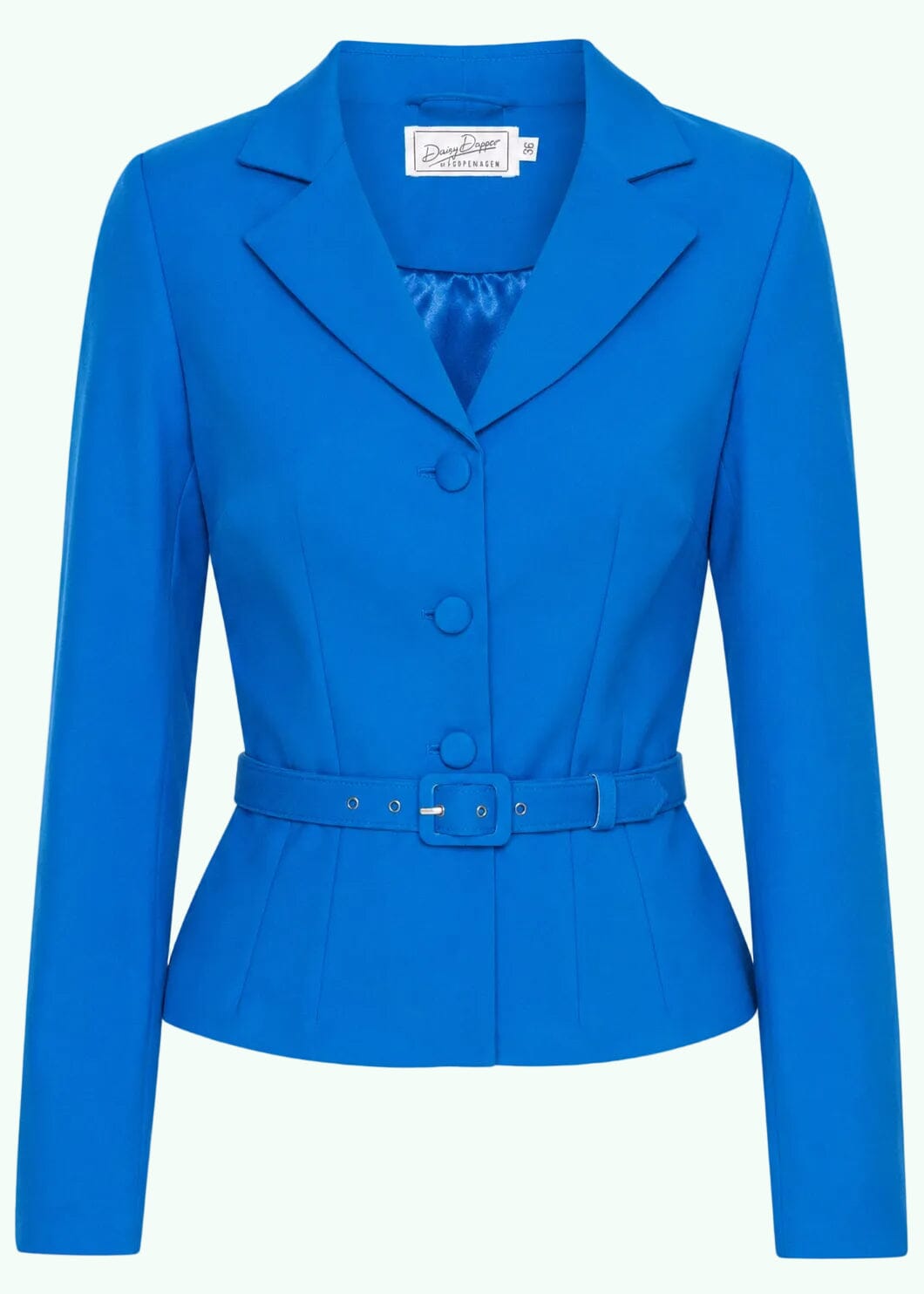 Siri figursyet blazer - sommerblå jakke Daisy Dapper 